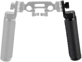 img 1 attached to 📷 NICEYRIG Кожаная рукоятка с резьбовым креплением M6 для 15-мм системы опоры плечевого крепления камеры