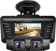 📹 pruveeo c2 1080p dual dash cam with night vision & wide angle-lcd display, g-sensor, loop recording - ideal for cars, trucks, and taxi drivers logo