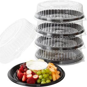 img 4 attached to Recyclable Tray Platters Catering Appetizers Food Service Equipment & Supplies in Tabletop & Serveware