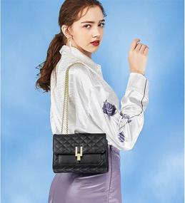 img 3 attached to 👜 YXBQueen Women's Leather Handbags & Wallets: Crossbody Shoulder Bags