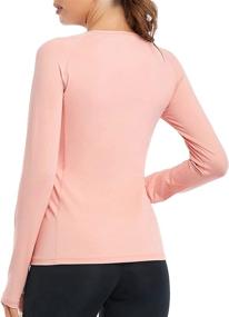 img 3 attached to 💪 VUTRU Women's Breathable Running Shirt with Long Sleeves and Thumbhole, Yoga Tops for Workout and Sports