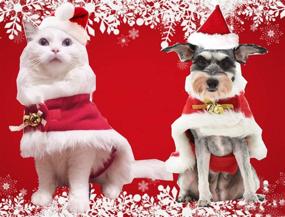 img 4 attached to Leowow Pet Dog Santa Hat: Adorable Christmas Costume for Festive Pooches