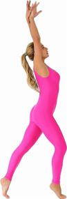img 2 attached to Kepblom Sleeveless Jumpsuit Bodysuit Gymnastics