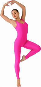 img 4 attached to Kepblom Sleeveless Jumpsuit Bodysuit Gymnastics