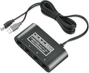 img 4 attached to ClouDream Switch Gamecube Adapter for Wii U, PC, and Switch - Plug-and-Play Choice for Super Smash Bros and Gamecube Controller