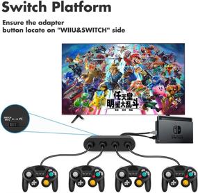 img 1 attached to ClouDream Switch Gamecube Adapter for Wii U, PC, and Switch - Plug-and-Play Choice for Super Smash Bros and Gamecube Controller