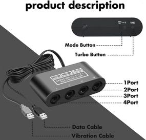 img 3 attached to ClouDream Switch Gamecube Adapter for Wii U, PC, and Switch - Plug-and-Play Choice for Super Smash Bros and Gamecube Controller