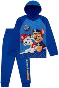 img 1 attached to 🐾 Набор Paw Patrol из 4 предметов: худи, толстовки, спортивные штаны - детская спортивная одежда.