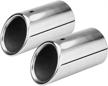 exhaust universal tailpipe stainless 2007 2014 logo