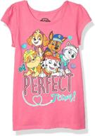 🐾 paw patrol little sleeve graphic girls' tops for stylish fashion logo