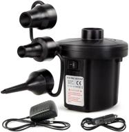 🔌 kazoku electric air pump: portable quick-fill for inflatables, 3 nozzles, home & outdoor use, ac/dc, camping, swimming & more! logo