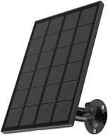 ⚡️ waterproof solar panel for zumimall outdoor wireless camera gx1s/q1pro - continuous power supply with 10ft charging cable (no camera) logo