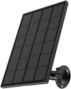 img 4 attached to ⚡️ Waterproof Solar Panel for Zumimall Outdoor Wireless Camera GX1S/Q1PRO - Continuous Power Supply with 10ft Charging Cable (No Camera)