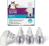 🐱 value pack: 3 diffusers, 6 refills, comfort zone multi-cat calming kit - veterinarian recommended to stop cat fighting, reduce spraying & other problematic behaviors for a peaceful home logo