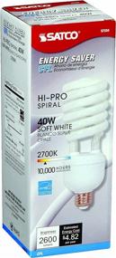 img 1 attached to 🌟 Satco S7334 40W (150W) 2600 Lumens Hi-Pro Spiral CFL Soft White 2700K Medium Base 120V Light Bulb, Energy Star