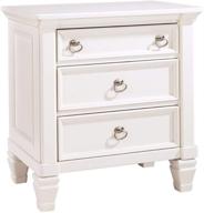 🌙 white prentice nightstand - signature design by ashley логотип