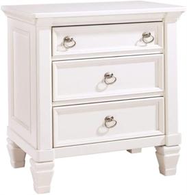 img 4 attached to 🌙 White Prentice Nightstand - Signature Design by Ashley