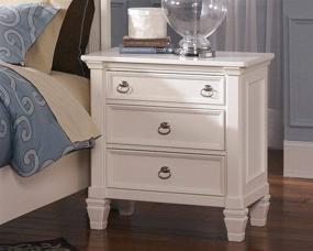 img 3 attached to 🌙 White Prentice Nightstand - Signature Design by Ashley