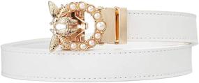 img 2 attached to 👗 Stylish Bpstar Women Ratchet Belt: Skinny Strap with Sliding Buckle for Fashion-forward Looks