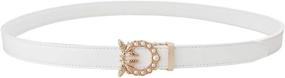 img 1 attached to 👗 Stylish Bpstar Women Ratchet Belt: Skinny Strap with Sliding Buckle for Fashion-forward Looks