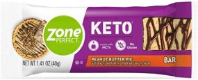 img 4 attached to Батончики Zone Perfect Keto: вкусный аромат арахисового пирога, 3г нетто углеводов, 1г сахара, 20 батончиков, идеально подходит для низкоуглеводных диет!