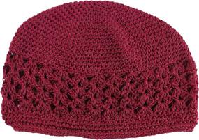 img 2 attached to 🧶 SSK Knit Kufi Hat - Shoe String King Koopy Cap - Crochet Beanie