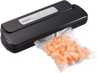 geryon vacuum sealer: automatic food sealer machine for sous vide & food savers - includes starter bags & roll, black logo