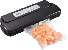img 4 attached to Geryon Vacuum Sealer: Automatic Food Sealer Machine for Sous Vide & Food Savers - Includes Starter Bags & Roll, Black