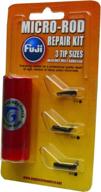 🔧 fuji bmfrk4c micro rod repair kit - (3) tips, hot melt glue included, sleek black finish logo