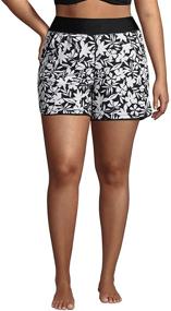 img 4 attached to 🩳 Womens Comfort Shorts by Lands End - Ideal Women's Clothing for Swimsuits & Cover Ups