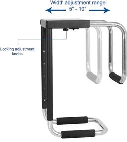 img 2 attached to 💻 VIVO Регулируемый кронштейн для ПК под стол - Держатель корпуса компьютера для весом до 66 фунтов (MOUNT-PC04A)