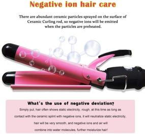 img 1 attached to Curling Professional Temperature Display Tourmaline Hair Care in Styling Tools & Appliances