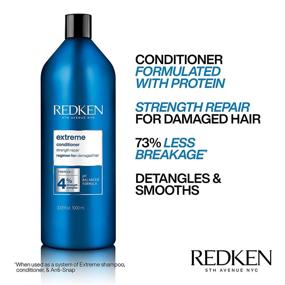 img 2 attached to 💪 Redken Extreme Conditioner: Repair & Protect Damaged Hair with Protein Infusion