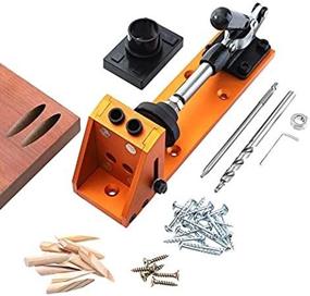 img 1 attached to 🔩 Aluminum Pocket Hole Jig Set with Base and 40 Accessory Pieces – The Ultimate All-in-One Solution