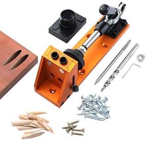 img 2 attached to 🔩 Aluminum Pocket Hole Jig Set with Base and 40 Accessory Pieces – The Ultimate All-in-One Solution