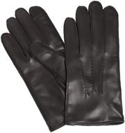 🧤 men's winter accessories: baraca leather gloves with touchscreen compatibility logo