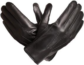 img 2 attached to 🧤 Men's Winter Accessories: Baraca Leather Gloves with Touchscreen Compatibility