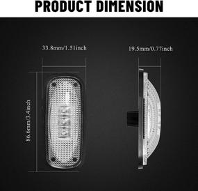 img 3 attached to 🚦 BASIKER 3-LED Side Marker Lights for 2010-2017 Dodge Ram 2500 3500 (2x Amber 2x Red) LED Dually Cab Bed Fender Light Amber Lens & Red Lens, Suitable for Dodge Ram 4500/5500 Dually Heavy Duty Pickup Trucks