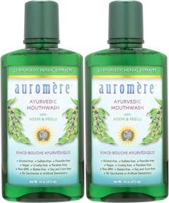 img 4 attached to 🌿 Auromere Ayurvedic Mouthwash - Vegan, Fluoride-Free, Alcohol-Free, Natural, Non-GMO (16 fl oz), Pack of 2