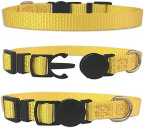 img 2 attached to 🐶 Newborn Puppy ID Collar Set: 14 Soft Nylon Adjustable Breakaway Safety Whelping Litter Collars with Record Keeping Charts