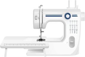 img 4 attached to 🧵 T-SUNUS Household Sewing Machine with 12 Stitches - Electric Beginners' Sewing Machine with Reverse Sewing, Dual Speed, and Multi Function. Includes Extension Table for DIY Handmade Projects