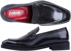 img 1 attached to 👞 Lethato Handcrafted Loafer Shoes for Men | Genuine Leather Loafers & Slip-Ons