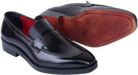 img 2 attached to 👞 Lethato Handcrafted Loafer Shoes for Men | Genuine Leather Loafers & Slip-Ons