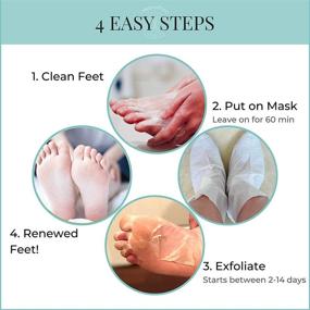 img 1 attached to 👶 Baby Soft Feet Foot Peel Mask - Natural Fruit Acid Exfoliating Peeling Mask - Callus and Dead Skin Remover for Pedicure - Formulated in San Francisco (2 Pairs)