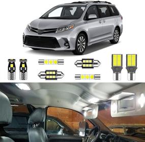 img 4 attached to 🚗 LIGHSTA LED Interior Light Kit Package with License Plate Lights and Install Tool - Super Bright White LEDs for Toyota Sienna Model Years 2011-2021