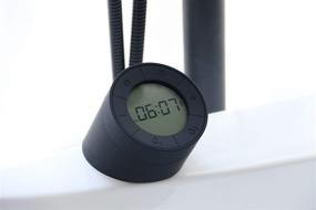img 1 attached to ⏰ Gingko Edge Light Alarm Clock: Motion Activated Modes & Soft Dimmable Ambient Light, Rechargeable - Black