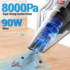 img 1 attached to 🧹 Convenient Cordless Handheld Vacuum: Rechargeable for Hassle-Free Household Cleaning