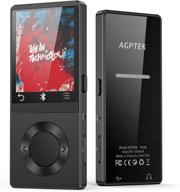 🎧 agptek 16gb mp3 player with bluetooth and loud speaker, metal lossless music player with fm radio recording, expandable up to 128gb, black m16s logo