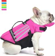 dog life jacket: pet floatation vest for swimming, pool, beach, and boating - lifesaver preserver swimsuit with handle for dogs of all sizes логотип