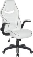 🕹️ xeno ergonomic adjustable gaming chair by osp home furnishings - white with black accents for ultimate comfort and style логотип